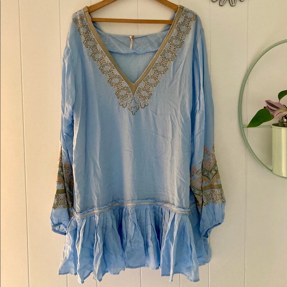 NWT Free People | Wild One Peasant Dress | M - Picture 3 of 7